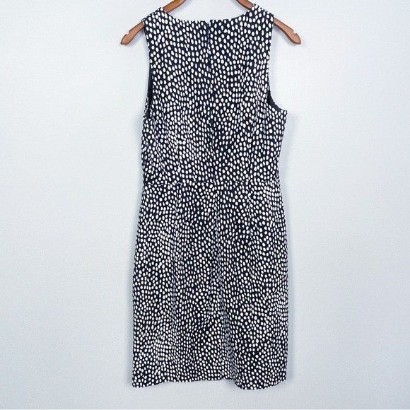 J.Crew Navy & White Printed Sheath Dress | Size 6 - Picture 5 of 7